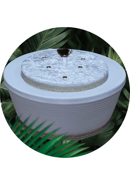 Beyaz Fes ,sarı Püskül Sarık,imam Sarığı,takke,cübbe,düz Sarıkcami Malzemeleri (S044)