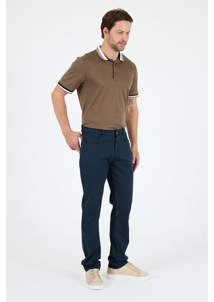 Erkek Regular Fit Gabardin %98 Pamuk %2 Elastan Rahat Günlük Klasik Düz Kesim Pantolon 1162