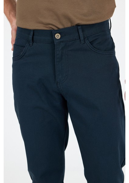 Erkek Regular Fit Gabardin %98 Pamuk %2 Elastan Rahat Günlük Klasik Düz Kesim Pantolon 1162