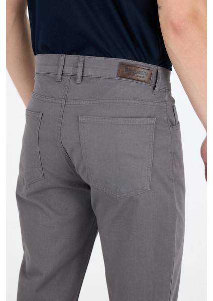 Erkek Regular Fit Gabardin %98 Pamuk %2 Elastan Rahat Günlük Klasik Düz Kesim Pantolon 1162