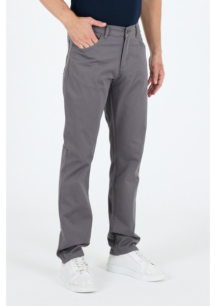 Erkek Regular Fit Gabardin %98 Pamuk %2 Elastan Rahat Günlük Klasik Düz Kesim Pantolon 1162