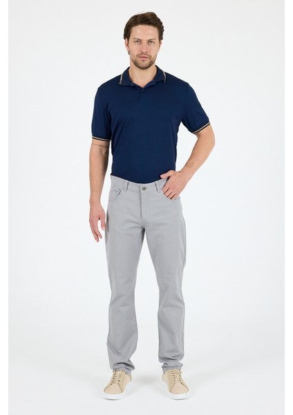 Erkek Regular Fit Gabardin %98 Pamuk %2 Elastan Rahat Günlük Klasik Düz Kesim Pantolon 1162