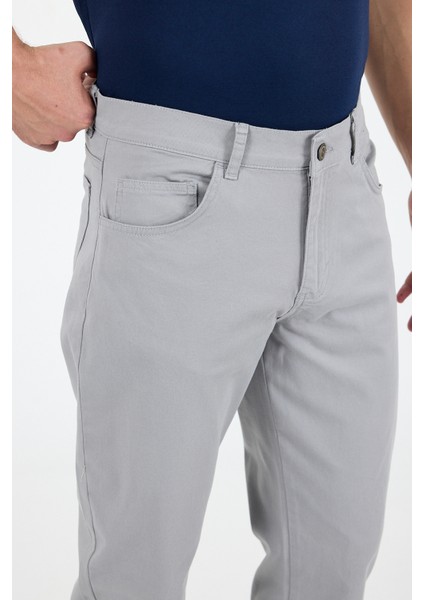 Erkek Regular Fit Gabardin %98 Pamuk %2 Elastan Rahat Günlük Klasik Düz Kesim Pantolon 1162