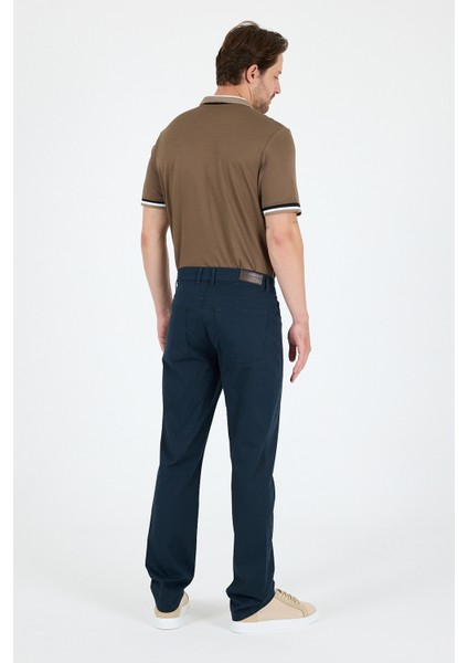 Erkek Regular Fit Gabardin %98 Pamuk %2 Elastan Rahat Günlük Klasik Düz Kesim Pantolon 1162