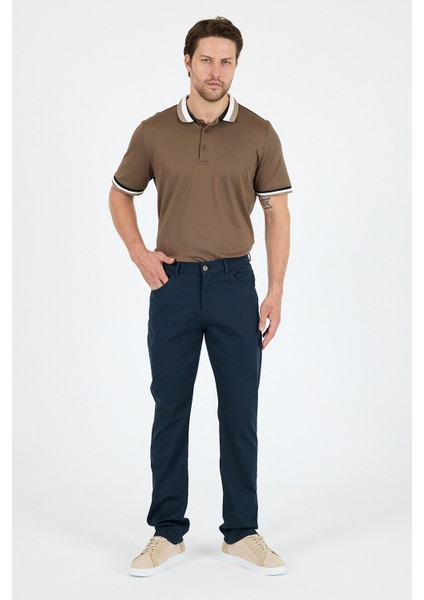Erkek Regular Fit Gabardin %98 Pamuk %2 Elastan Rahat Günlük Klasik Düz Kesim Pantolon 1162