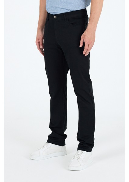 Erkek Regular Fit Gabardin %98 Pamuk %2 Elastan Rahat Günlük Klasik Düz Kesim Pantolon 1162