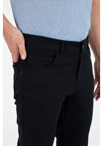 Erkek Regular Fit Gabardin %98 Pamuk %2 Elastan Rahat Günlük Klasik Düz Kesim Pantolon 1162