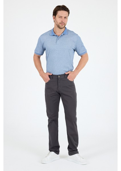 Erkek Regular Fit Gabardin %98 Pamuk %2 Elastan Rahat Günlük Klasik Düz Kesim Pantolon 1162