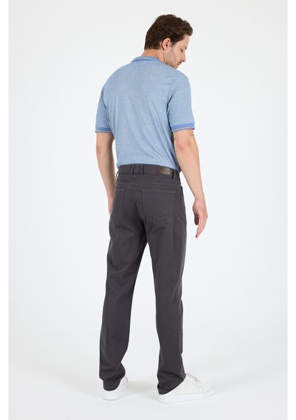 Erkek Regular Fit Gabardin %98 Pamuk %2 Elastan Rahat Günlük Klasik Düz Kesim Pantolon 1162