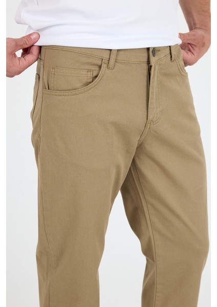 Erkek Regular Fit Gabardin %98 Pamuk %2 Elastan Rahat Günlük Klasik Düz Kesim Pantolon 1162 fırsatları