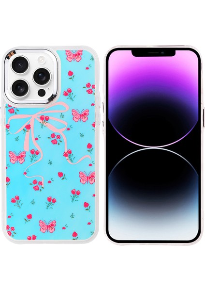 iPhone 14 Pro Max Kılıf Hadra Lüx Desenli Kapak