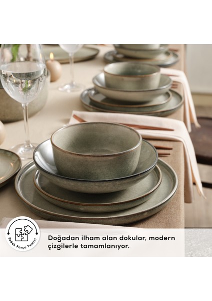 Earth Collection Skal 55 Parça 12 Kişilik Yemek Takımı