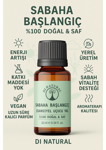 Sabah Başlangıcı Uçucu Yağ Saf Doğal Esans Buhurdanlık Difüzör Oda Esansı 10 ml modelleri