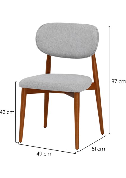 Parma Sandalye - Mense Krem Kumaş - Ahşap Iskelet - Mutfak Sandalyesi - Salon Sandalyesi modelleri