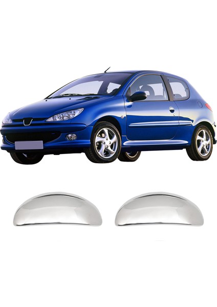 Peugeot 206 Uyumlu 1996-2012 Krom Kapı Kolu 2 Kapı Paslanmaz Çelik