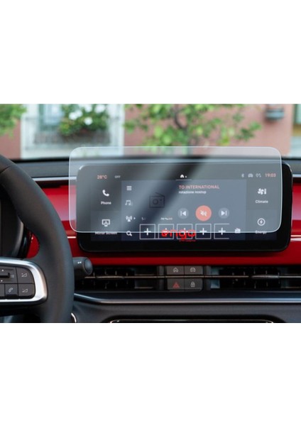 Fiat 600 10 Inç Ekran Koruyucu Multimedya Nano Parlak