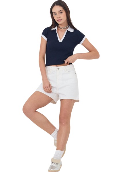 Kadın Kaşkorse Polo Yaka Tshirt