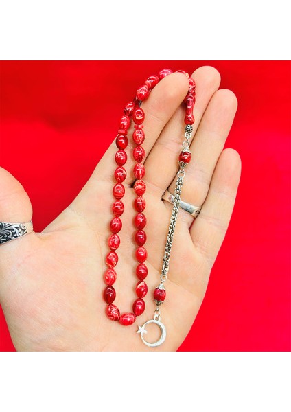 Bol Hareli Mini Sıkma Ateş Kehribar Tesbih modelleri