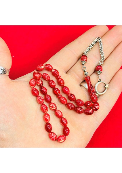 Bol Hareli Mini Sıkma Ateş Kehribar Tesbih fırsatları