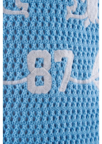 Mchnst Knıt College Style Tee Baby Blue fiyatları