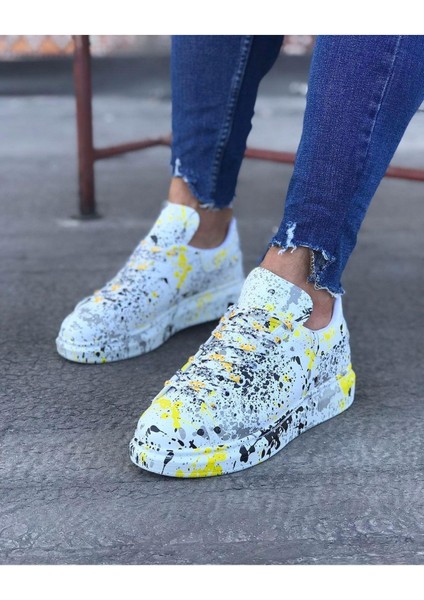 HS501 Sarı Renkli Erkek Casual Ayakkabı