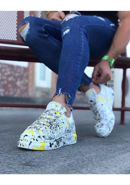 HS501 Sarı Renkli Erkek Casual Ayakkabı