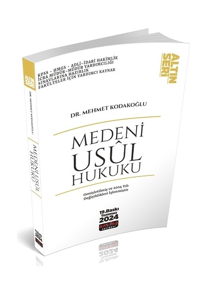 Medeni Usul Hukuku Konu Anlatımı