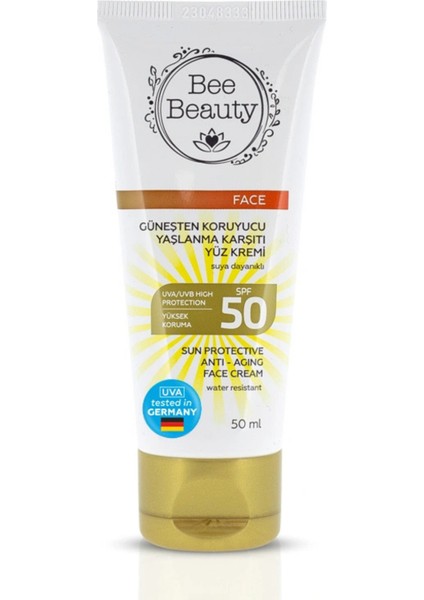Spf 50 Güneşten Koruyucu Yüz Kremi – Anti-Aging Etkili Yüksek Koruma, 50 ml
