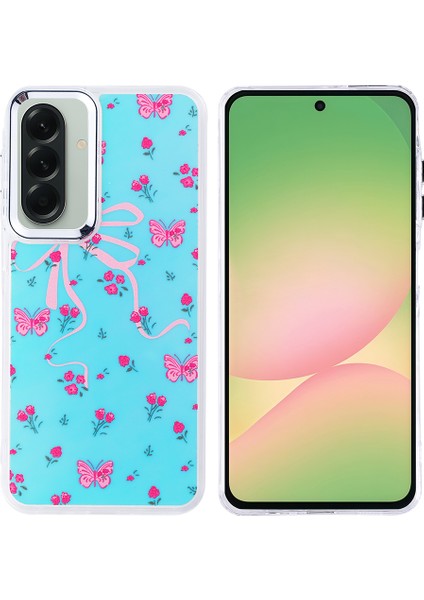 Samsung Galaxy A56 Kılıf Hadra Figürlü Silikon Kelebek