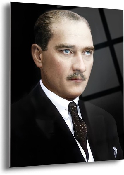 Atatürk Cam Tablo - Cam Tablolar - Atatürk Tablo - Atatürk Portresi - Atatürk Tablosu - ATA046