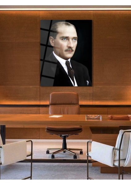 Atatürk Cam Tablo - Cam Tablolar - Atatürk Tablo - Atatürk Portresi - Atatürk Tablosu - ATA046