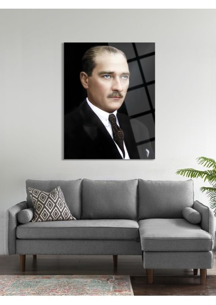 Atatürk Cam Tablo - Cam Tablolar - Atatürk Tablo - Atatürk Portresi - Atatürk Tablosu - ATA046