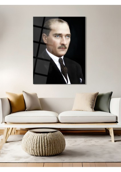 Atatürk Cam Tablo - Cam Tablolar - Atatürk Tablo - Atatürk Portresi - Atatürk Tablosu - ATA046