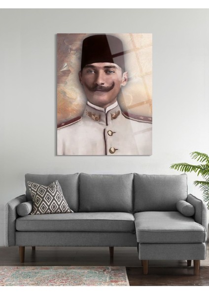 Atatürk Cam Tablo - Cam Tablolar - Atatürk Tablo - Atatürk Portresi - Atatürk Tablosu - ATA020