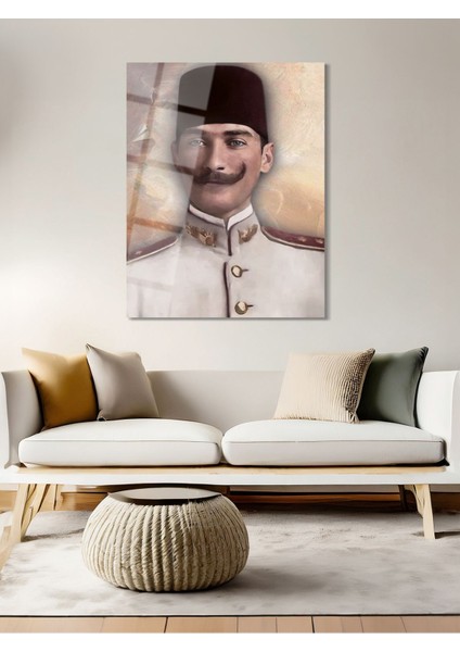 Atatürk Cam Tablo - Cam Tablolar - Atatürk Tablo - Atatürk Portresi - Atatürk Tablosu - ATA020