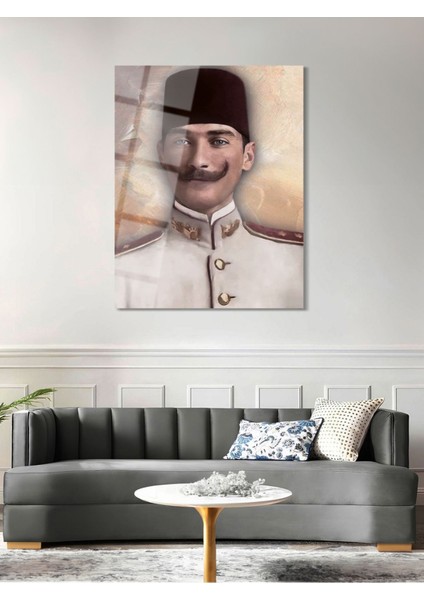 Atatürk Cam Tablo - Cam Tablolar - Atatürk Tablo - Atatürk Portresi - Atatürk Tablosu - ATA020