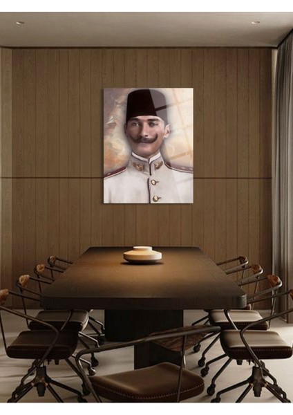 Atatürk Cam Tablo - Cam Tablolar - Atatürk Tablo - Atatürk Portresi - Atatürk Tablosu - ATA020
