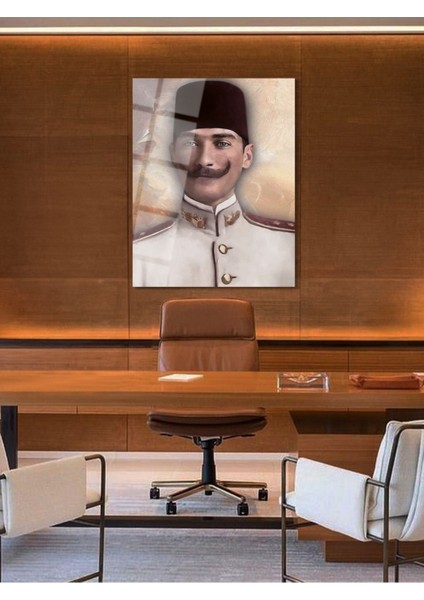 Atatürk Cam Tablo - Cam Tablolar - Atatürk Tablo - Atatürk Portresi - Atatürk Tablosu - ATA020