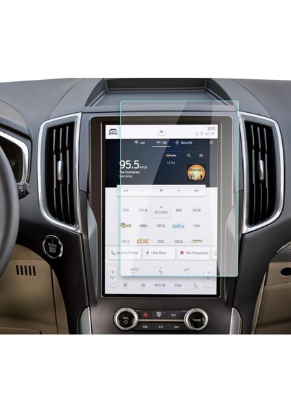 Ford Edge 12 Inç Mat Ekran Koruyucu Multimedya Şeffaf Yansımayı Önler indirimleri