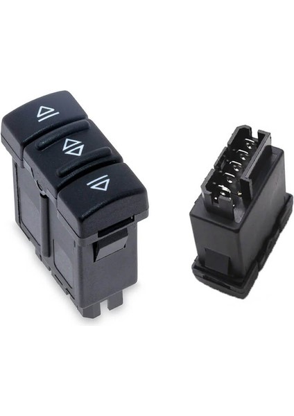Renault Clio 1 , R19 ile Uyumlu Ön Sol Cam Açma Düğmesi 5 Pin
