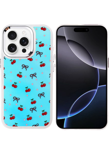 Iphone 16 Pro Max Kılıf Hadra Figürlü Silikon Kiraz