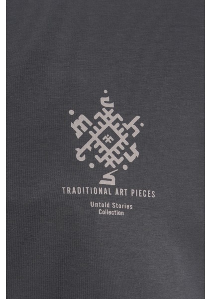 Erkek Traditional Fringe Oversize Smoked Tişört modelleri