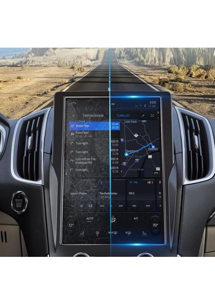Ford Edge 12 Inç Ekran Koruyucu Multimedya Parlak Nano fırsatları