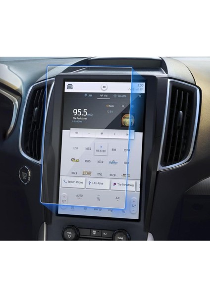 Ford Edge 12 Inç Ekran Koruyucu Multimedya Parlak Nano indirimleri