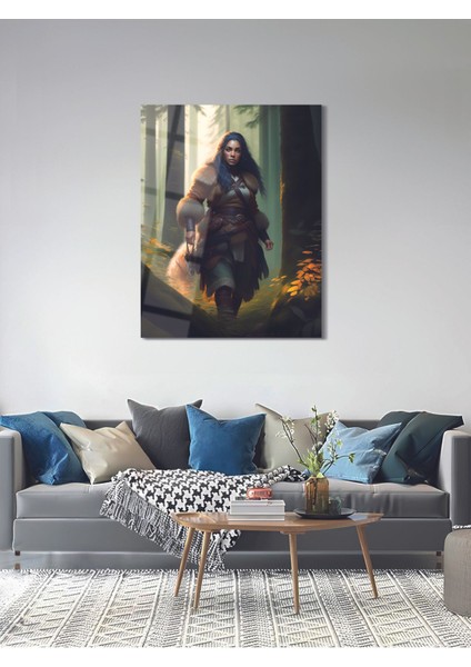 Güçlü Barbar Kadın Cam Tablo - MOD017 modelleri