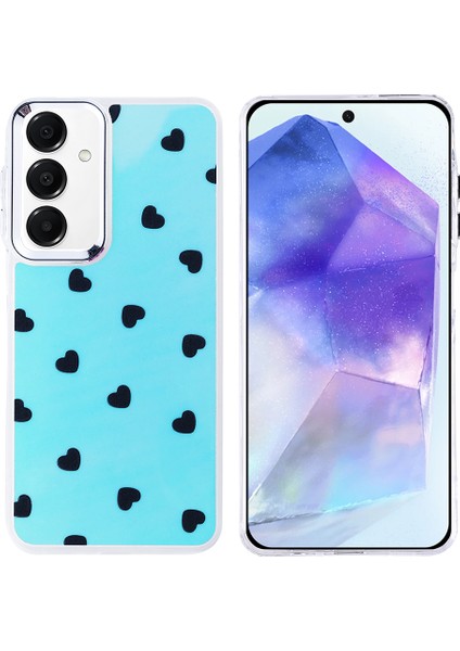 Samsung Galaxy A35 Kılıf Hadra Figürlü Silikon Kalp
