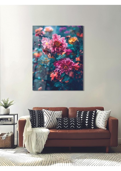 Büyülü Çiçekler Cam Tablo - MOD115 fırsatları