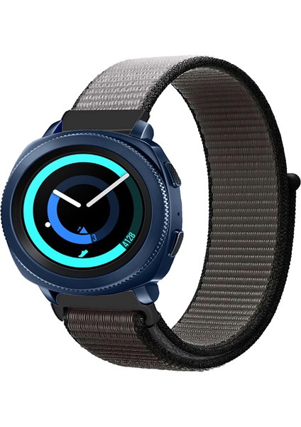 Samsung Gear Sport Akıllı Saat Uyumlu Spor Kumaş Desenli Cırt Cırtlı Kordon Kayış