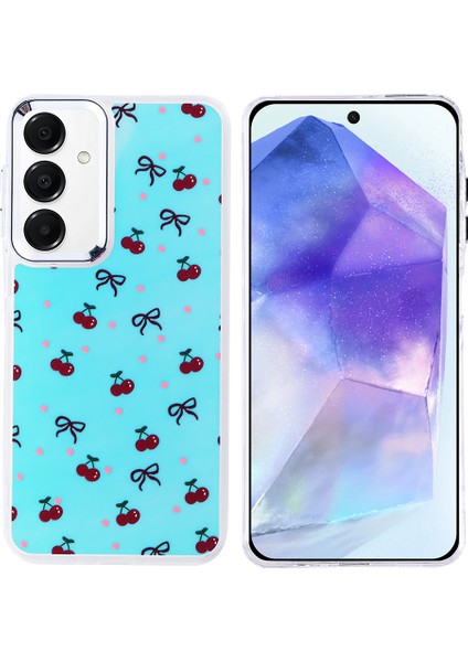 Samsung Galaxy A35 Kılıf Hadra Figürlü Silikon Kiraz