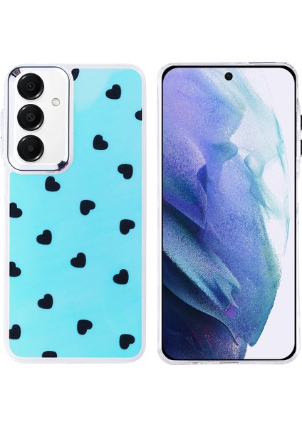 Samsung Galaxy A55 Kılıf Hadra Figürlü Silikon Kalp